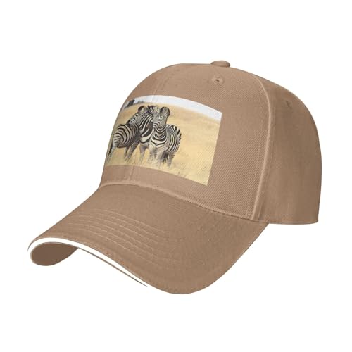 BLWSLC Casquette de baseball noire à motifs zèbres sur l'Afrique du Sud, casquette de baseball décontractée, réglable., naturel, Taille unique