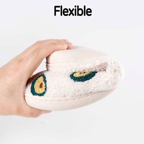 Image of Cherry Slippers for Women Men Fruit Shoes Cute Memory Foam Soft Winter Warm Indoor Outdoor Slippers