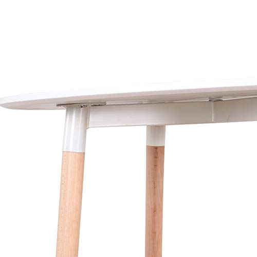 BenyLed Tavolo da Cucina Moderno Rotondo con Gambe...