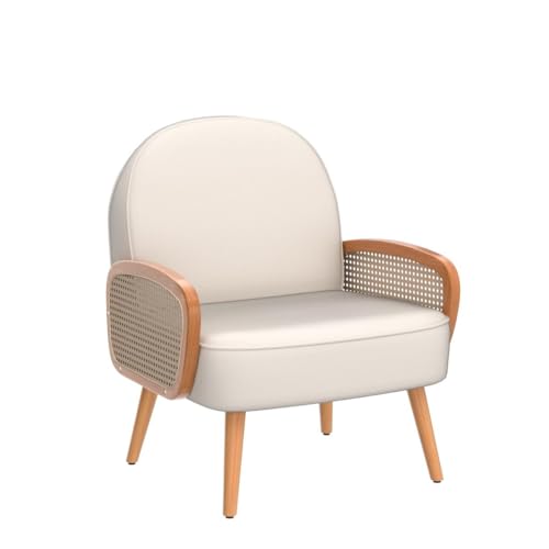 Sillón Plegable Cuero Sintético Beige miniatura 4