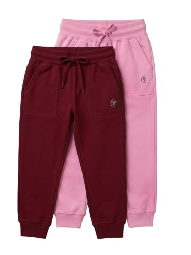 Image of KiddoPanti Boys Solid Fleece Track Pants | Cotton Poly Fleece Fabric | Ankle Length Bottom Rib | 2 Front Patch Pocket | Elastic Waist & Drawcord | Jogger Track Pants for Boys