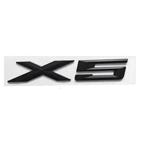 XHULIWQ Emblema del Cromo del Metal 3D del Coche, para BMW X5 F15 F85 E70 E53, calcomanía de la Etiqueta engomada Exterior del Coche calcomanías Accesorios decoración Cover