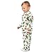 Emelivor Berry Winter Leaf Baby Newborn One-Piece Clothes Long Sleeve Footed Pjs for Girls Boys Kids