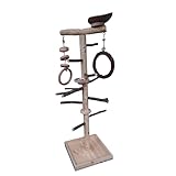 Kletterbaum Welli - Freisitz für Vögel Spielplatz 110 cm hoch Naturholz-Sitzstangen -...