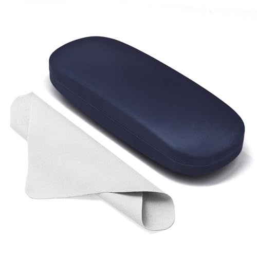 Marvolia Glasses Case Hard Shell - PU Leather Eyeglass Case Eyeglasses Case for Sunglasses Eye Glasses Case