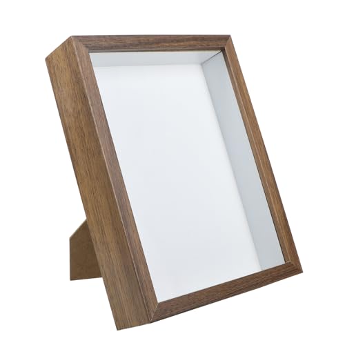 Qaixwuyi photo Cadre 3D Fleurs Séchées Creuses Specimen Papillon Objets Remplir Cadre Bois Profond Peut Contenir Souvenirs