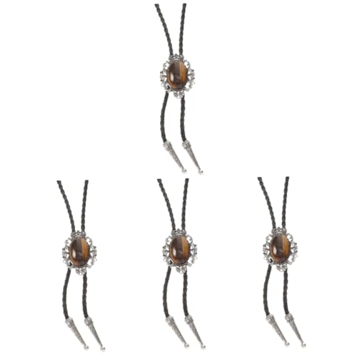 Bolo tie agate man lot de 2 accessoires de mode retro pour cravate americaine cowboy