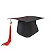Produktbild Writtian Graduation Cap Unisex Abschluss Hut Uni Bachelor Absolventenhut verstellbar Doktorand Doktorhut mit Quaste Studentenhut für Abschlussfeiern vom Studium, Universität, Hochschule, Abitur