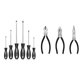 【ドライバーセット＋ペンチセット】 エレコム ドライバーセット 6本 [ プラスドライバー 3本 / マイナスドライバー 3本] 先端マグネット 吊り下げ穴付き TL-SDS6 & エレコム プライヤー 3本セット [ ペンチ 150mm / ラジオペンチ 160mm / ニッパー 160mm ] 滑り止めハンドルグリップ TL-PLS3