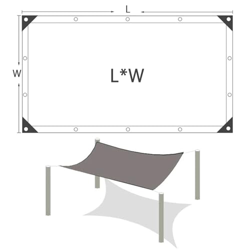 Malla de aluminio para terraza y balcón que crea sombra fresca de 5x8m 8