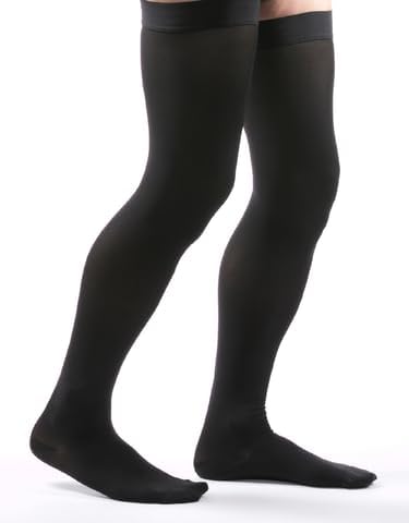 Allegro 30-40mmHg Surgical Compression 306 Closed Toe Thigh High Dot Band, Comfortable Support Garments - Image 4