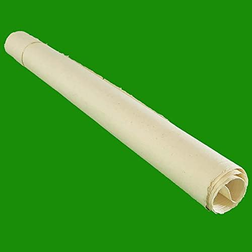 E-Tailor Handmade Deckle DIY Wrapping Paper, Sketch Paper/Watercolor/Decorative/Origami/Place Card/Tags/Invitation Gift Wrap Pack of 10 Sheets, 150 GSM-26x34, Cream