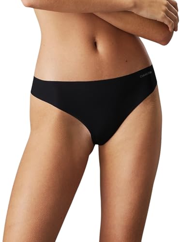 Calvin Klein Braguita Tipo Tanga para Mujer, Negro (Black), S