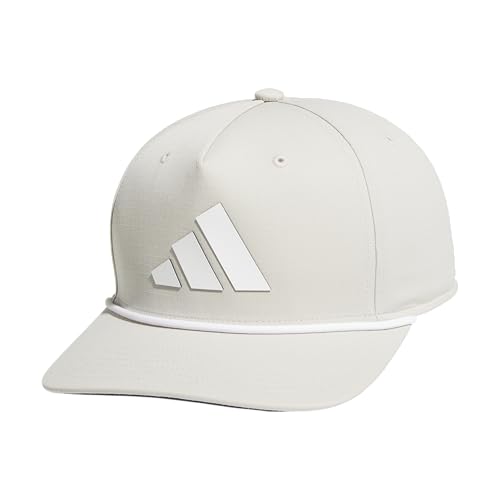 adidas Mens Midrange Hat Athletic Structured Snapback Cap Wonder Alumina Grey/White/Black OSFA