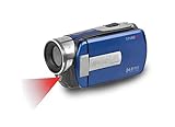 Minolta 1080p Full HD 3'' Touchscreen Camcorder with Nightvision & 16GB SD Card, MN80NV-BL, Blue