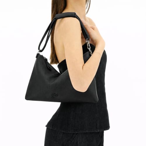 Sac à bandoulière Gabs plat en cuir noir pour libérer vos mouvements