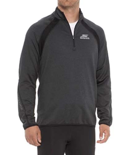 Skechers Mens Windchill 1/4 Zip Fashion Sweatshirt Large Charcoal