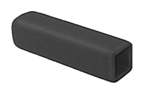 Square Foam Grip, Black 1" X 1" X 5", Fits 1" x 1" tubing, Set of 2