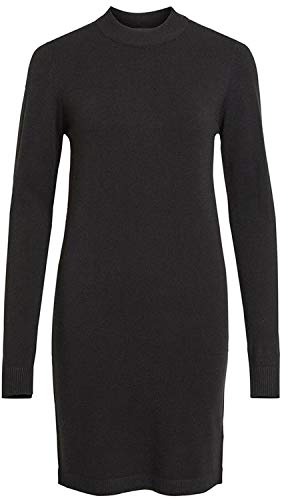 Object Objthess L/S Knit Dress Noos Vestido, Negro, M para Mujer Cover