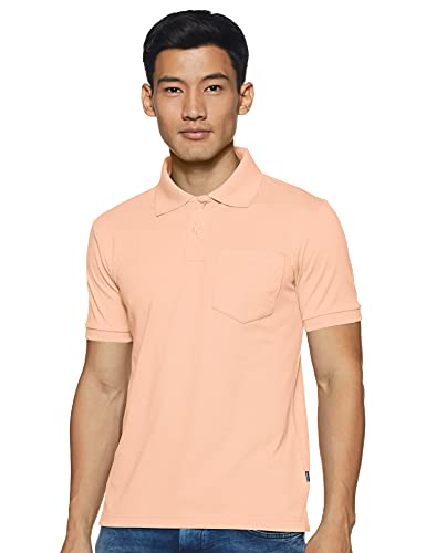 Image of Rupa Bumchums Men Super Combed Cotton Solid Half Sleeve Club Collar Polo Regular Fit T-Shirt with Chest Pocket