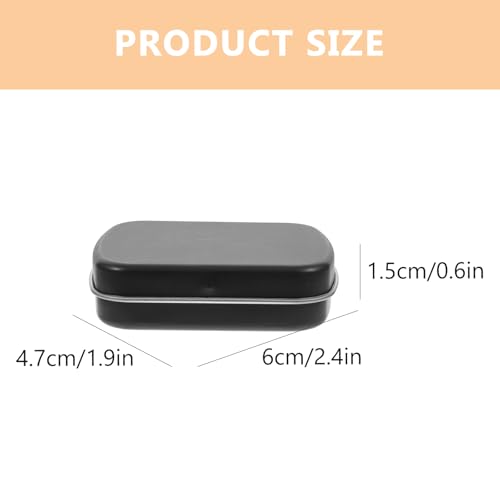 Image of LALAFINA 10 Pcs Mini Metal Hinged Tin Box Portable Storage Container Kit with Lids, Empty Craft Containers for Diy Use, Home Organizer