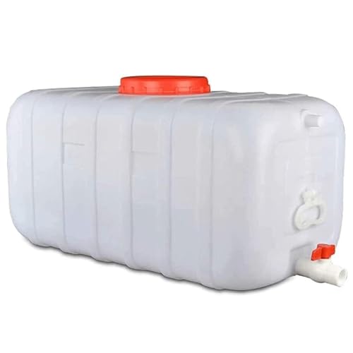 LICOME 25L/50L/100L/150L/200L /300L Thick Plastic Water Tank,Water Container,Emergency Water Barrel Container with Spigot,Outdoor Hiking Hurricane Emergency Water Tank(150l)
