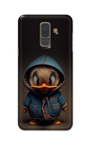 Image of PRINTFIDAA Printed Hard Back Cover Case for Samsung Galaxy A6 Plus | A6+ | Samsung Galaxy J8 Back Cover (Animated Duck) -112