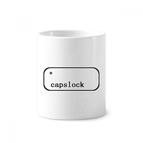 Clavier capslock céramique cadeau original tasse blanche originale