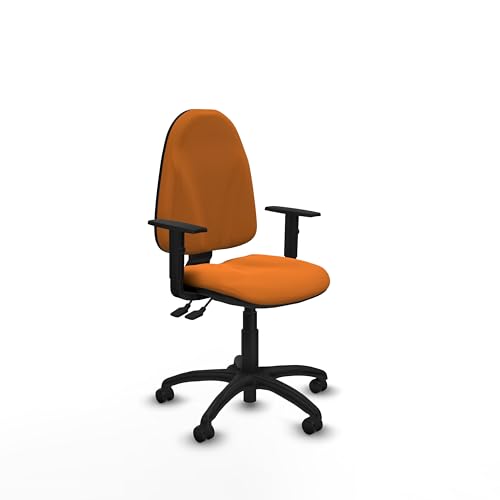 Piqueras y Crespo   Silla ergonómica Oficina Precio Algarra, operativa con Brazos 1D, Respaldo Regulable en Altura, Ideal para Espacios pequeños y Trabajo cómodo.