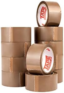 TAPE IT UP Strong & Thick Clear Parcel Tape 6 Rolls 48mm x 66m - Packing Tape for Moving House - Clear Tape for Packing Parcels - Packaging Tape Heavy Duty (6 Rolls, Clear/Transparent)