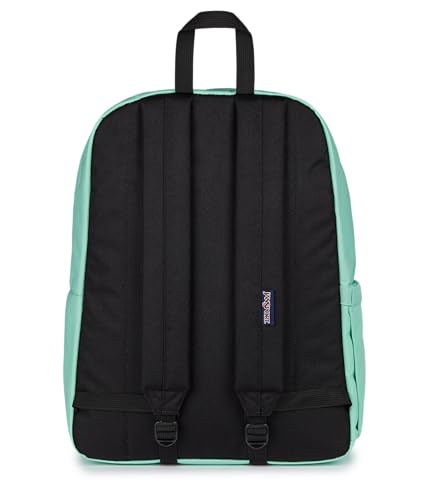 Image of JanSport SuperBreak Plus Backpack with Padded 15-inch Laptop Sleeve and Integrated Bottle Pocket - Spacious and Durable Daypack for Work and Travel - Magic Mint