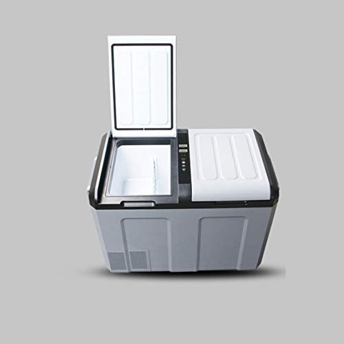 DieffematicBX Minilodówka 52L Lodówka samochodowa, samochód podwójny, sprężarka do drzwi, lodówka/zamrażarka/zamrażarka 12V 24V