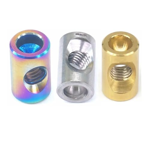 ���]�ԃV�[�g�|�X�g�p M5*0.8/M6*1.0 ���a8mm/8.5mm/9mm GR5 TC4 �`�^���o�����i�b�g 1��(M5 13.5x8.5mm,Rainbow)