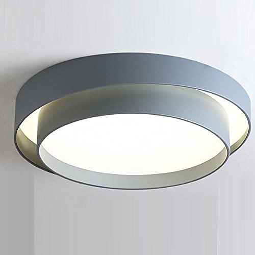 Plafonnier LED noir 50cm à intensité variable pour bureau moderne - 2
