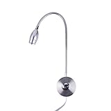 YOSBIKI Bed Reading Light, Goose-Neck LED Light for Bedroom, Wall Sconce Bedside Reading Lamp,...