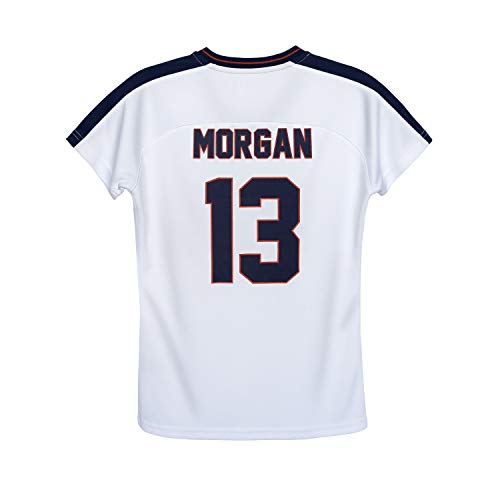 Icon Sports USWNT Player T Shirt – Girls’ Official U.S. Women’s National Soccer Team Association USA Flag Football Tee Top USWP115PT-W2-USWP115PT-W2-MOR YM