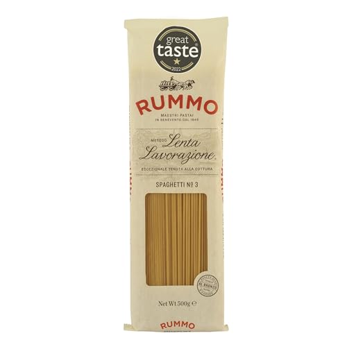 Rummo Lenta Lavorazione Spaghetti Pasta No.3 - Time-Honoured Italian Pasta Crafted with Unrivaled Traditional Methods 500 g (Pack of 1)