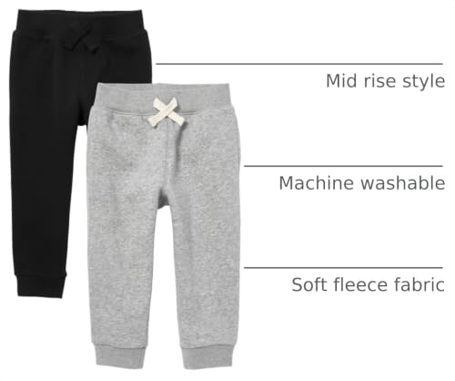 Image of The Children's Place Baby Boys' Active Fleece Jogger Pants