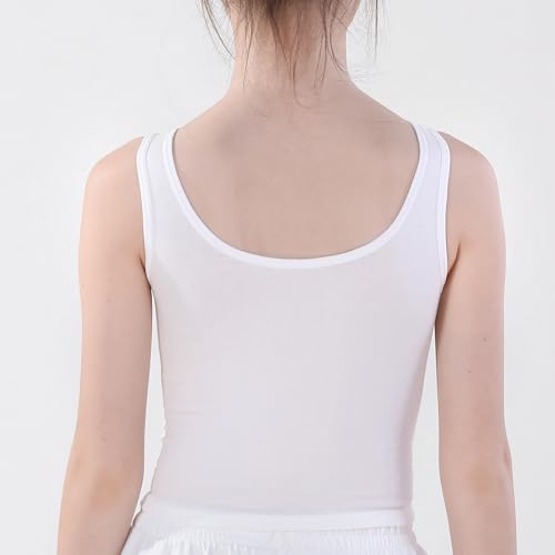 Image of Training Bras for Girls Tank Tops Built in Bra for 7-14 Years
