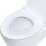 10 Pack Toilet Seat Covers Disposable Portable Toilet Seat Mats Non-Woven Toilet Seat Cover for Outing Travel Hotel Hospital Airplane Public Restrooms(Individual Package)