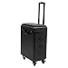 3 stöckiger Kosmetik Trolley Rolling Make-up Case mit Rädern, schwarz Kosmetikkoffer Make up Koffer, Professionell Aufbewahrung Etagenkoffer, für Reisen Geschenkidee