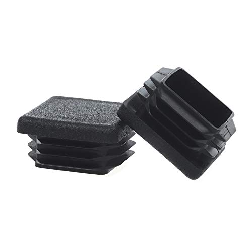 Timsec Square Plastic Plug, End Caps for Tubing Pipe OD 3/4