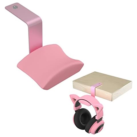 OLYGIVE Headphone Holder for Pink Razer Headphone, Pink Headphone Stand Gaming Headset Hanger Cover