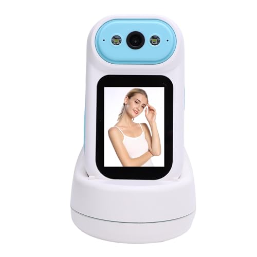 Sxhlseller Camera da Videochiamata a 2 Vie, Fotocamera Full HD Smart Security con Screening da 2,8 Pollici e Tracciamento di Movimento AI, Telecamere Wireless per Tata per Casa Interno