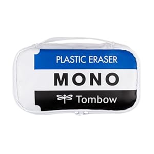 Tombow Mono Stiftetui: Stiftaufbewahrung im Radiergummi Design, 210 x 110 x 55mm, Ideal für Zeichenzubehör und Künstlerbedarf