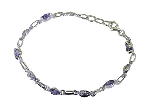 Bracelet Améthyste en Argent 925 véritable une création de haute joaillerie