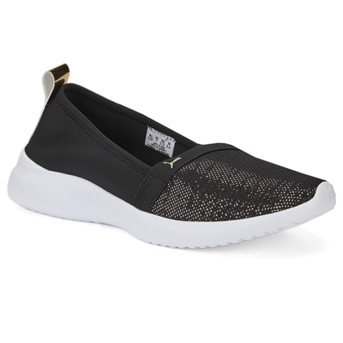 PUMA Womens Adelina Shine Slip On Sneakers Shoes Casual - Black2