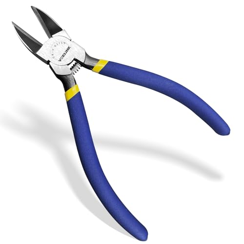 VCELINK Wire Cutters 6 inch, Professional Small Flush Side Cutters for Crafting, Jewellery Making, Floral, DIY Model Making