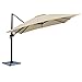 Happy Garden Parasol déporté Molokai carré 3x3m Beige