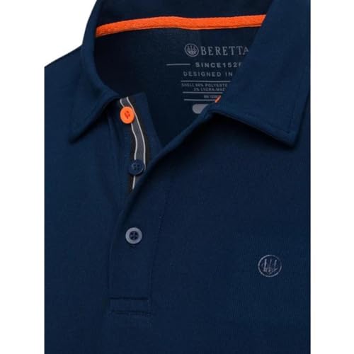 Beretta Tech Corporate Polo SS Large Blue Total Eclipse3
